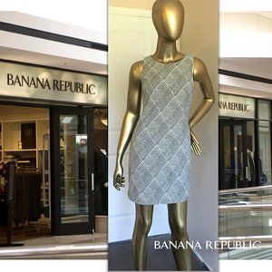 BANANA REPUBLIC Petite Plaid Sheath Dress
